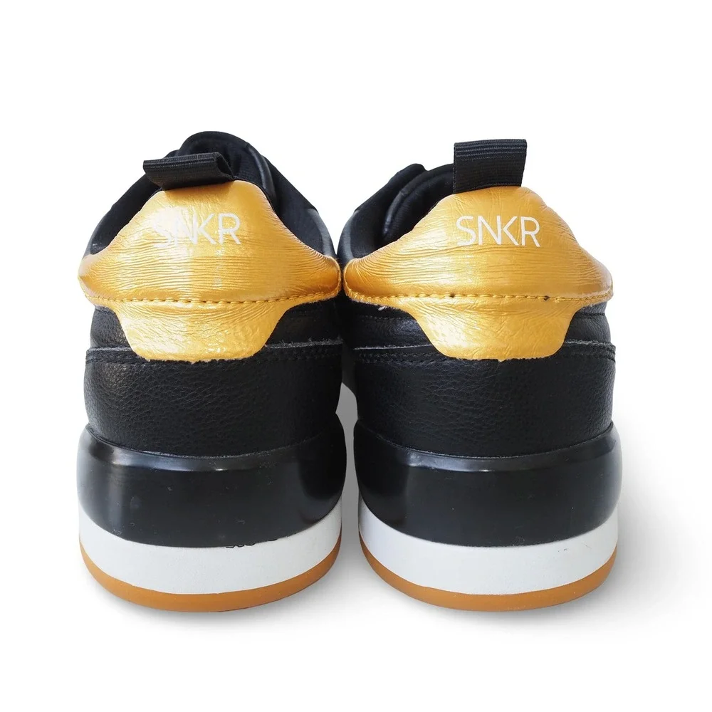 SNKR Project Lafayette Sneakers‎ SNKR1811 Black Gold Mens 12 Low Top Shoes